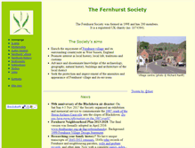 Tablet Screenshot of fernhurstsociety.org.uk